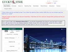 Tablet Screenshot of luckystarbus.com
